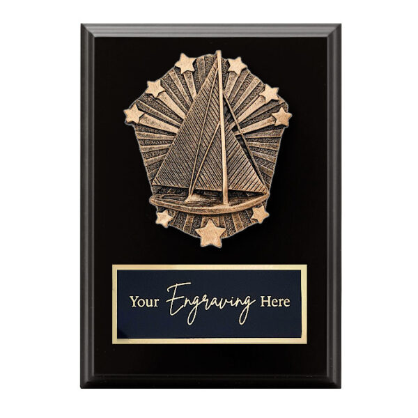 Cosmos Black Plaque Sailing