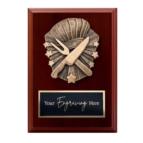 Cosmos Walnut Plaque Cooking