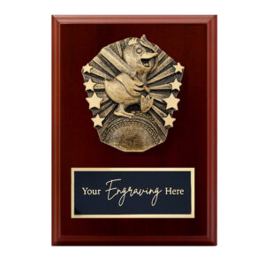 Cosmos Walnut Plaque Duck