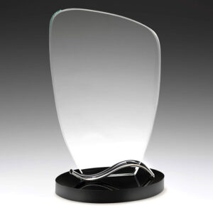 Glass Black & Metal Cascade