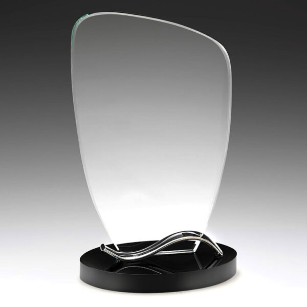 Glass Black & Metal Cascade