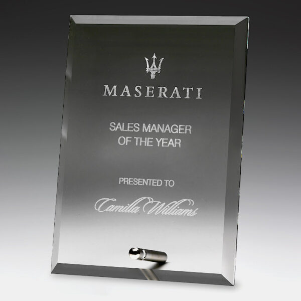 Prime Glass Plaque Clear
