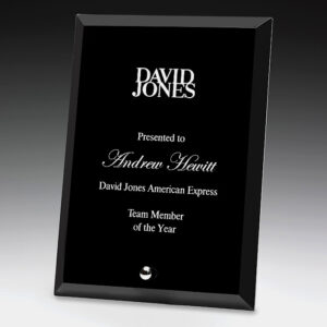 Prime Glass Plaque Black