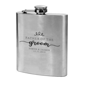 Hip Flask - Silver Satin