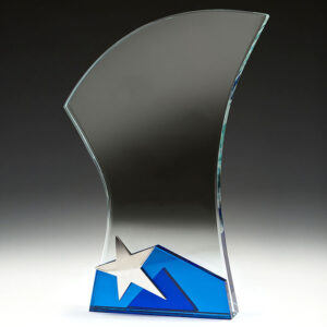 Glass Blue Star Nova