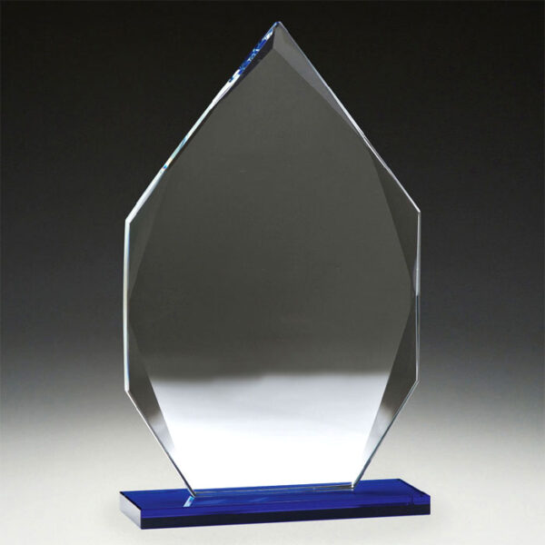 Glass Blue Arrowhead