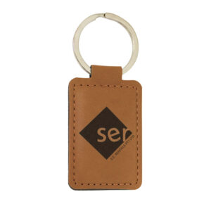 Keychain Rectangle – Rawhide Leatherette