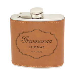 Hip Flask - Rawhide Leatherette