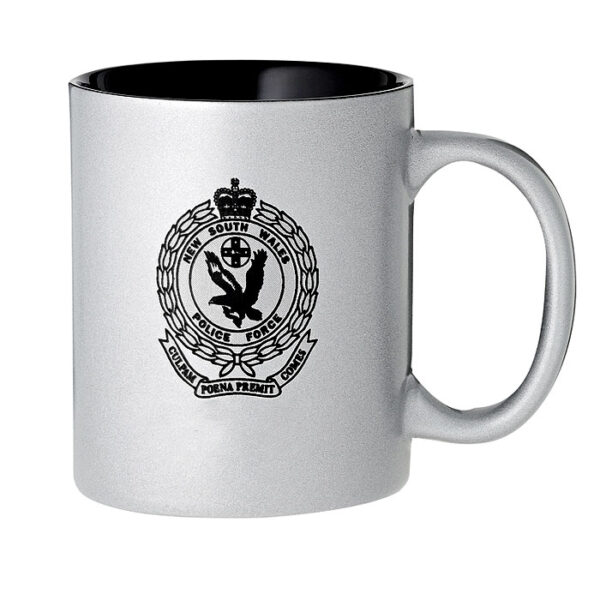 Ceramic Coffee Mug - Silver