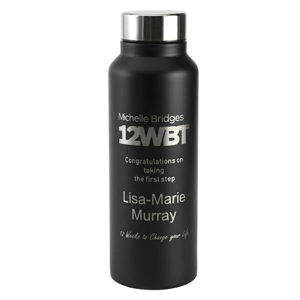 Matte Finish Value Water Bottle - Black