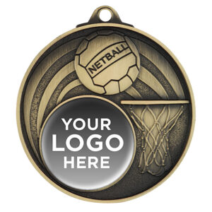 Champion Logo Netball Medal