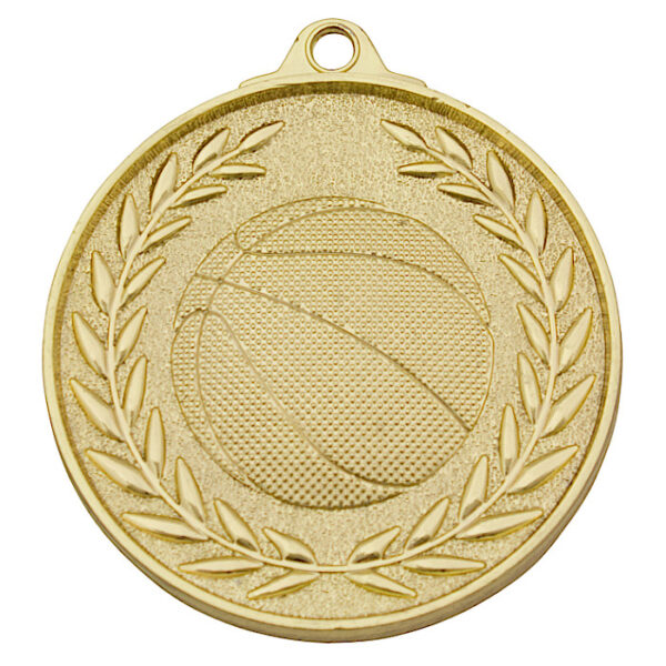 Classic Wreath Basketball Medal