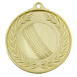 Classic Wreath Cricket Medal
