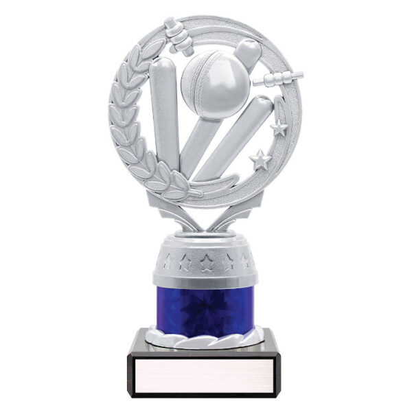 Silver / Blue Cricket Torch