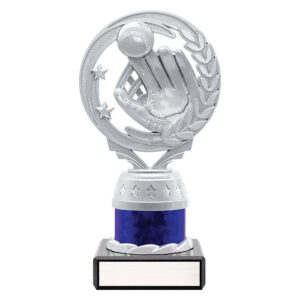 Silver & Blue Baseball / Softball Torch