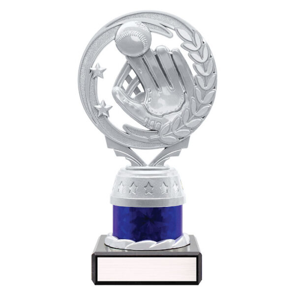 Silver & Blue Baseball / Softball Torch