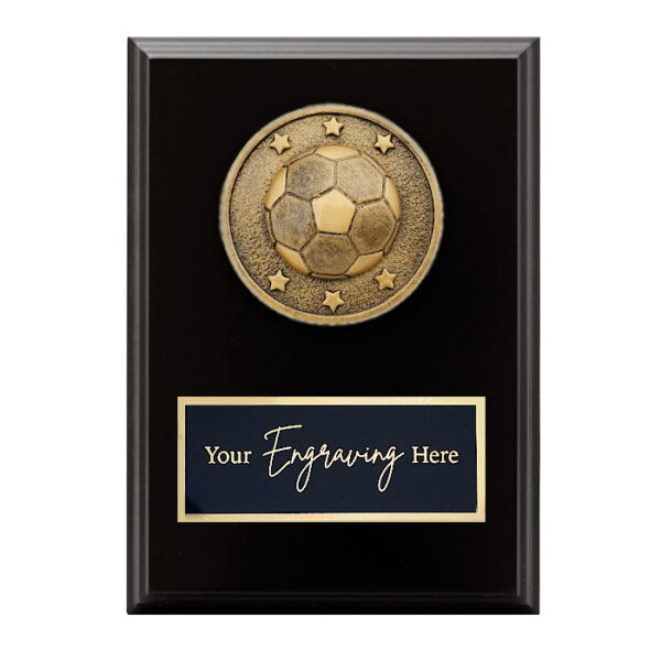 Spartan Black Plaque Football