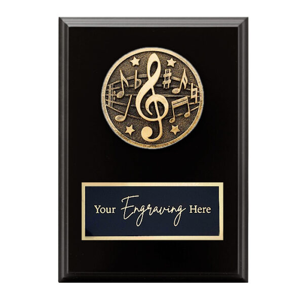 Spartan Black Plaque Music