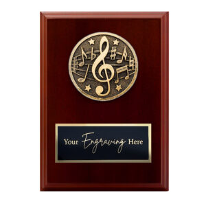 Spartan Walnut Plaque Music
