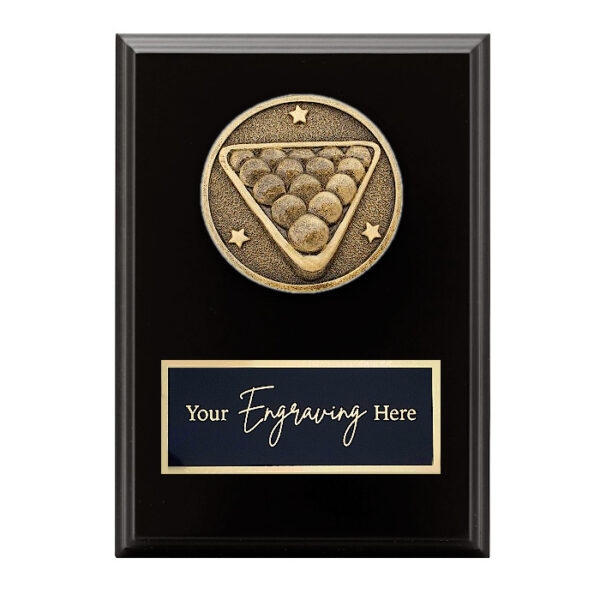 Spartan Black Plaque Billiards / Snooker