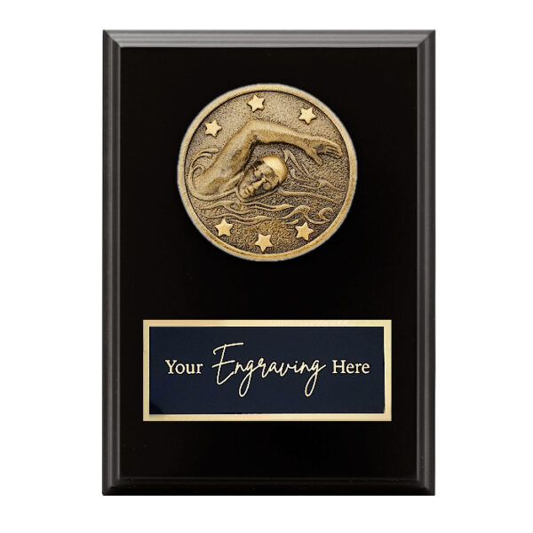 Spartan Black Plaque Swimming