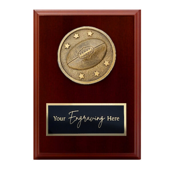 Spartan Walnut Plaque Aussie Rules