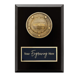 Spartan Black Plaque Netball