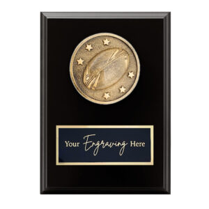 Spartan Black Plaque Rugby