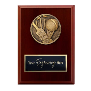 Spartan Walnut Plaque Cricket