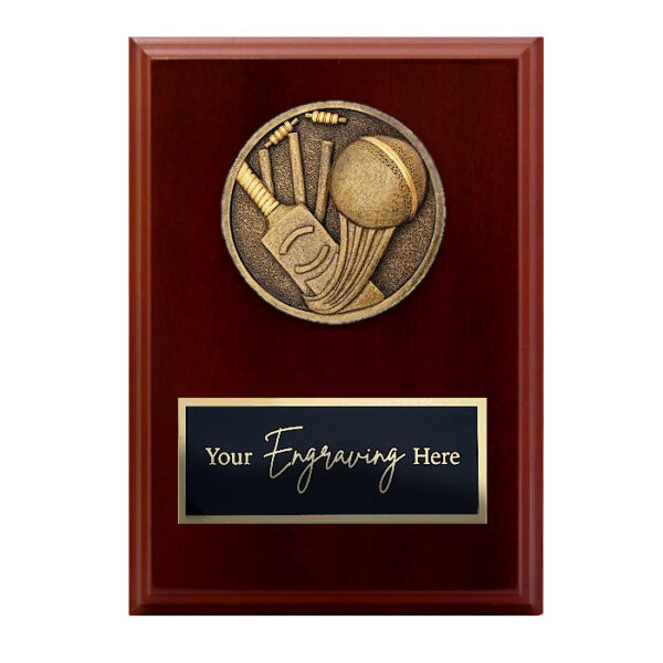 Spartan Walnut Plaque Cricket