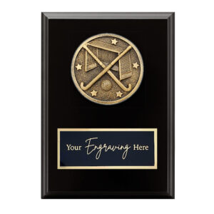 Spartan Black Plaque Hockey