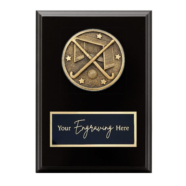 Spartan Black Plaque Hockey