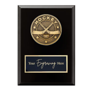 Spartan Black Plaque Ice Hockey