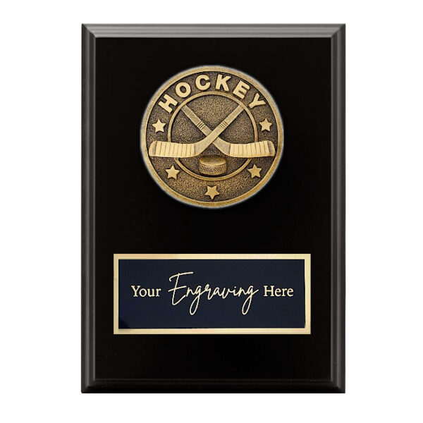 Spartan Black Plaque Ice Hockey