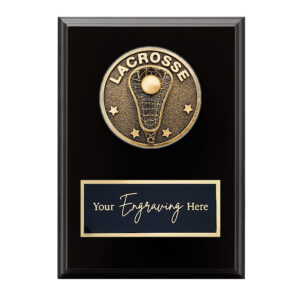 Spartan Black Plaque Lacrosse
