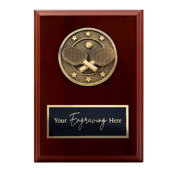 Spartan Walnut Plaque Table Tennis
