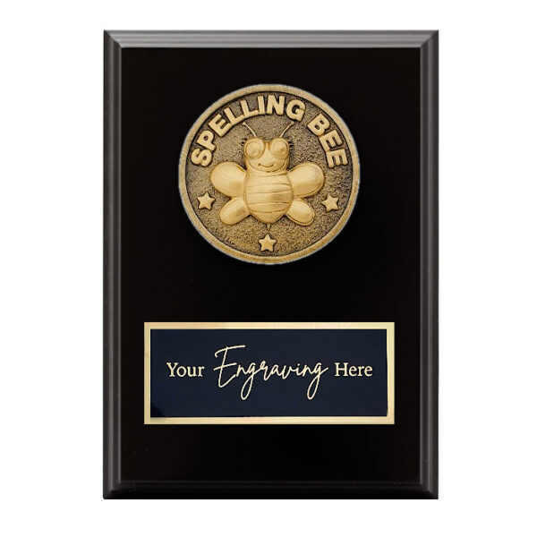 Spartan Black Plaque Spelling Bee