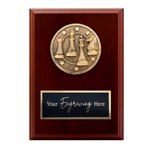 Spartan Walnut Plaque Chess
