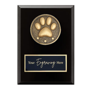 Spartan Black Plaque Pet