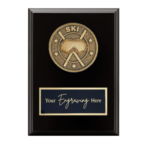 Spartan Black Plaque Skiing