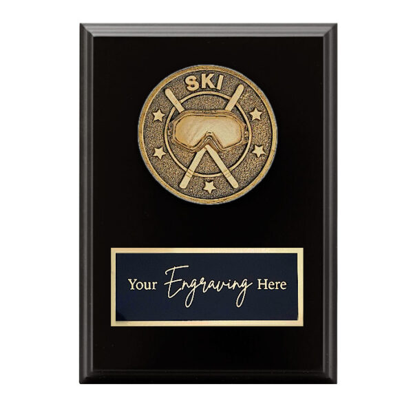 Spartan Black Plaque Skiing